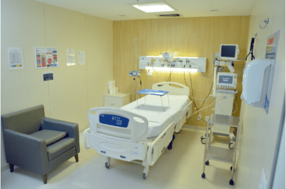 Entre as melhores UTIs